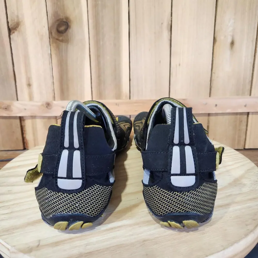 Vibram FiveFingers KMD Sport Shoes Mens 12-12.5 47 Black Yellow Barefoot Running